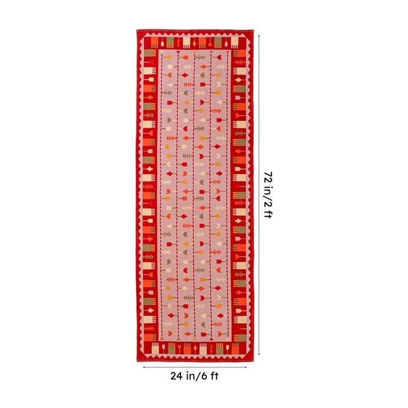 Zariel Cotton Runner Rug - Red media 9
