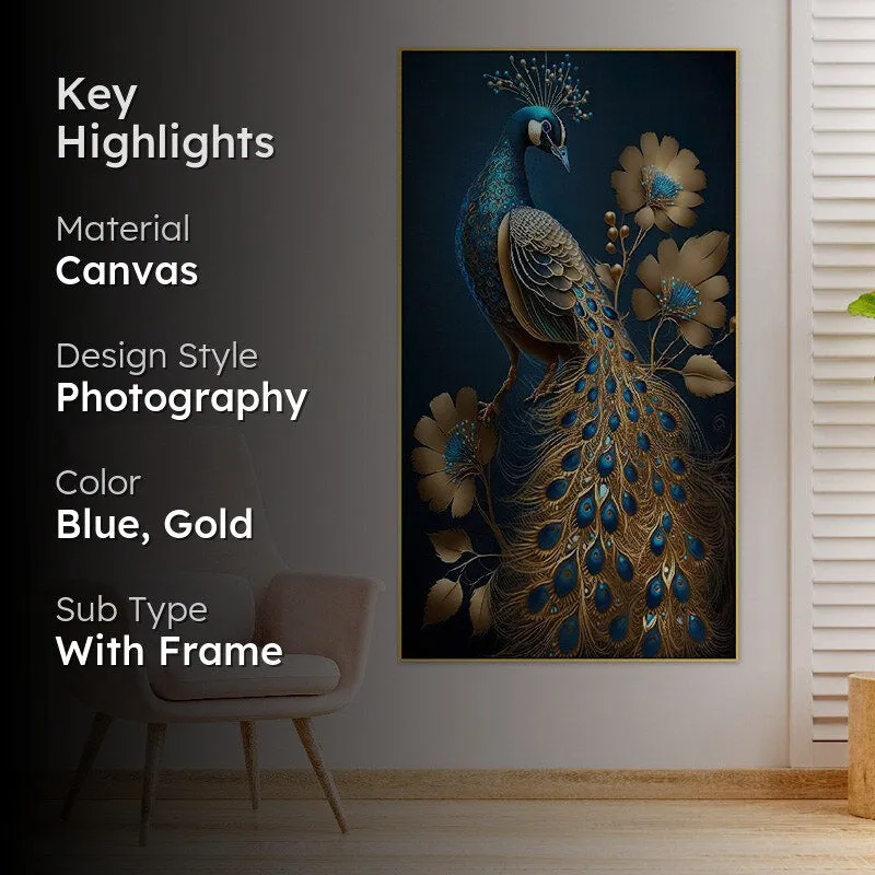 Turquoise Gleam Mayoor Canvas Wall Painting media 2