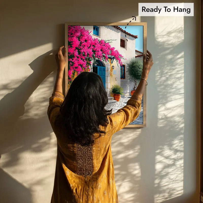 White haven Canvas Wall Painting - Brown Frame media 8