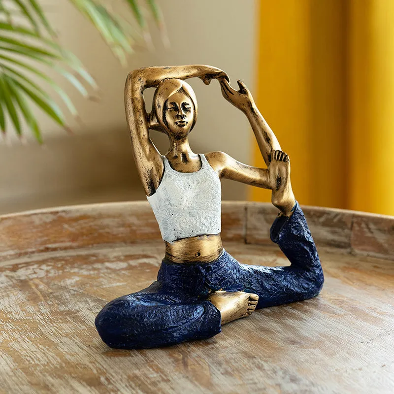 Yoga Peace Resin Showpiece media 1
