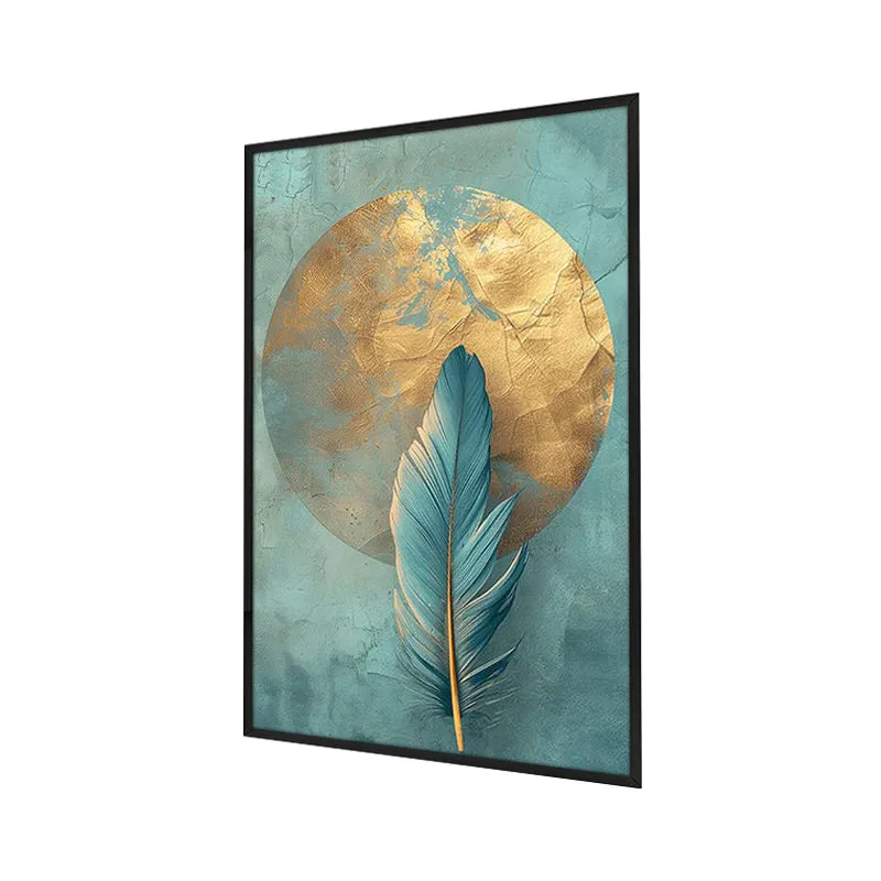 Pluma Azurea Wall Painting With Frame media 3