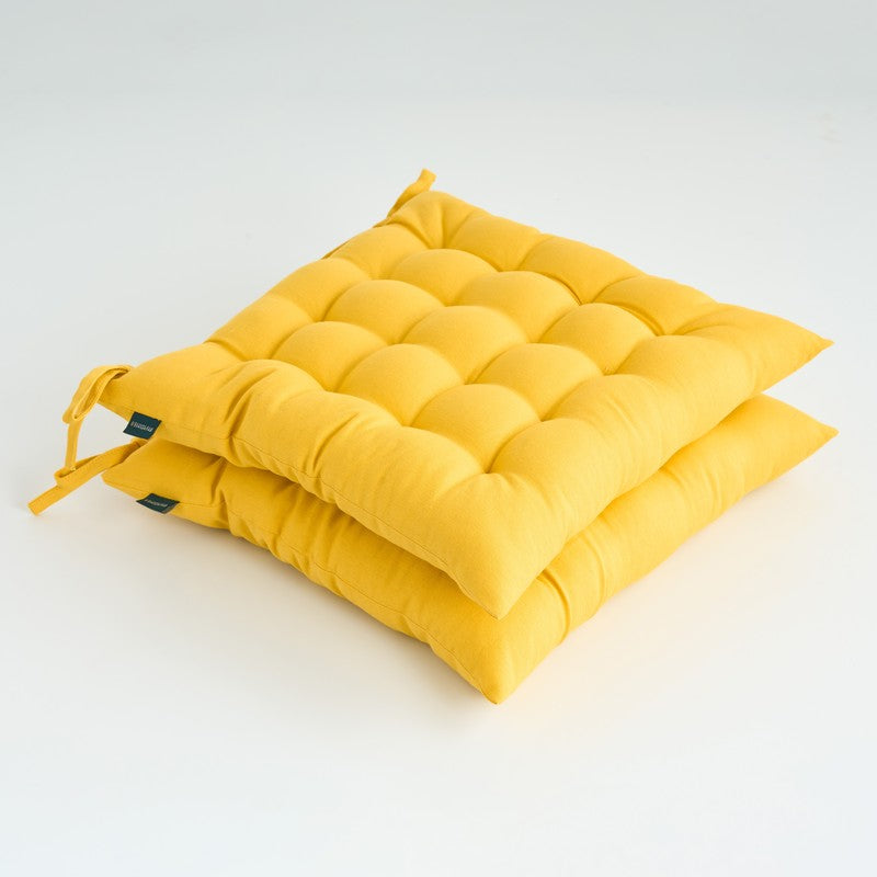 Savra Chair Pad (Yellow) - Set Of Two media 3