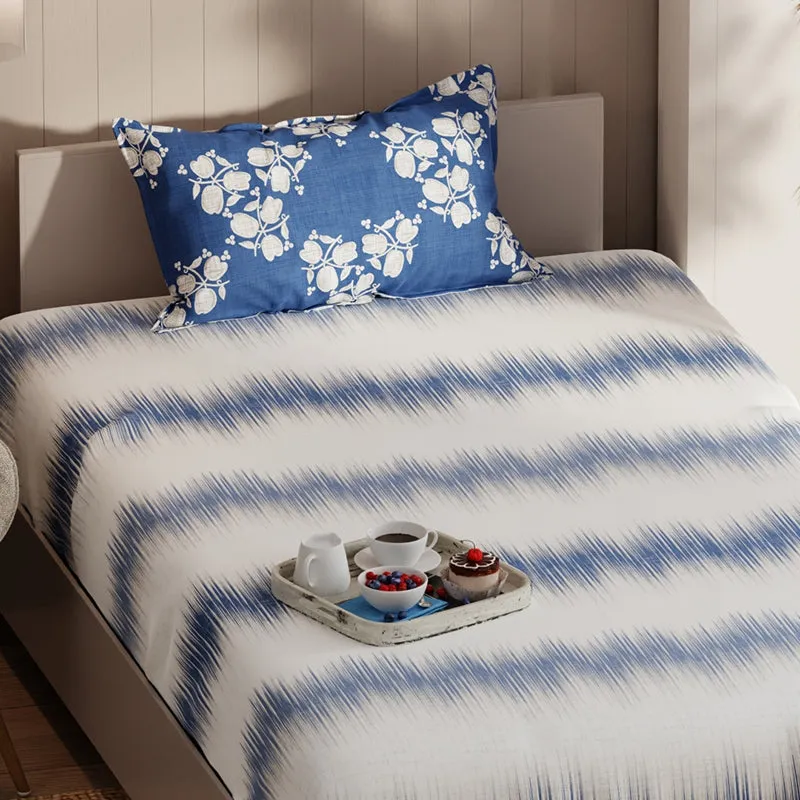 Quincy Abstract Microfiber Microfiber Bedsheet - 135 GSM media 5