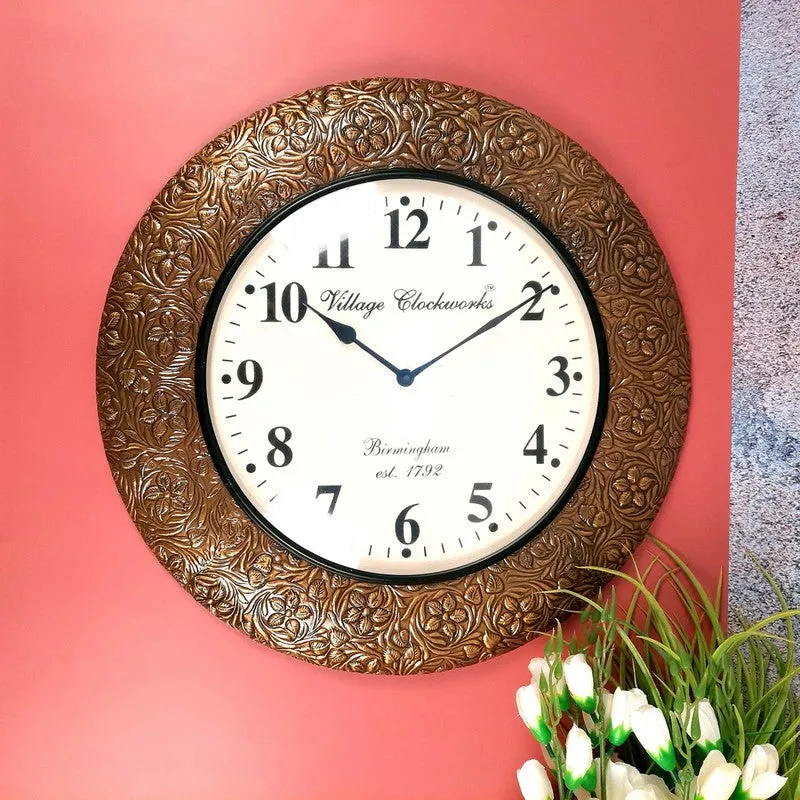 Timeless Harmony Circle Wooden Wall Clock media 4