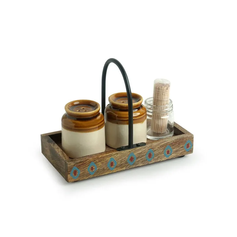 Bharni Salt & Pepper Shaker Set - Four Piece set media 3