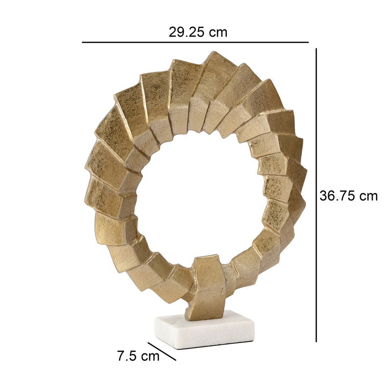 Shadow Wheel Aluminium Showpiece - Gold media 7