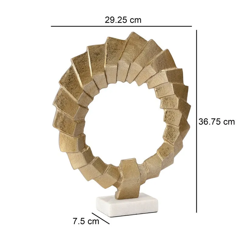 Shadow Wheel Aluminium Showpiece - Gold - 7