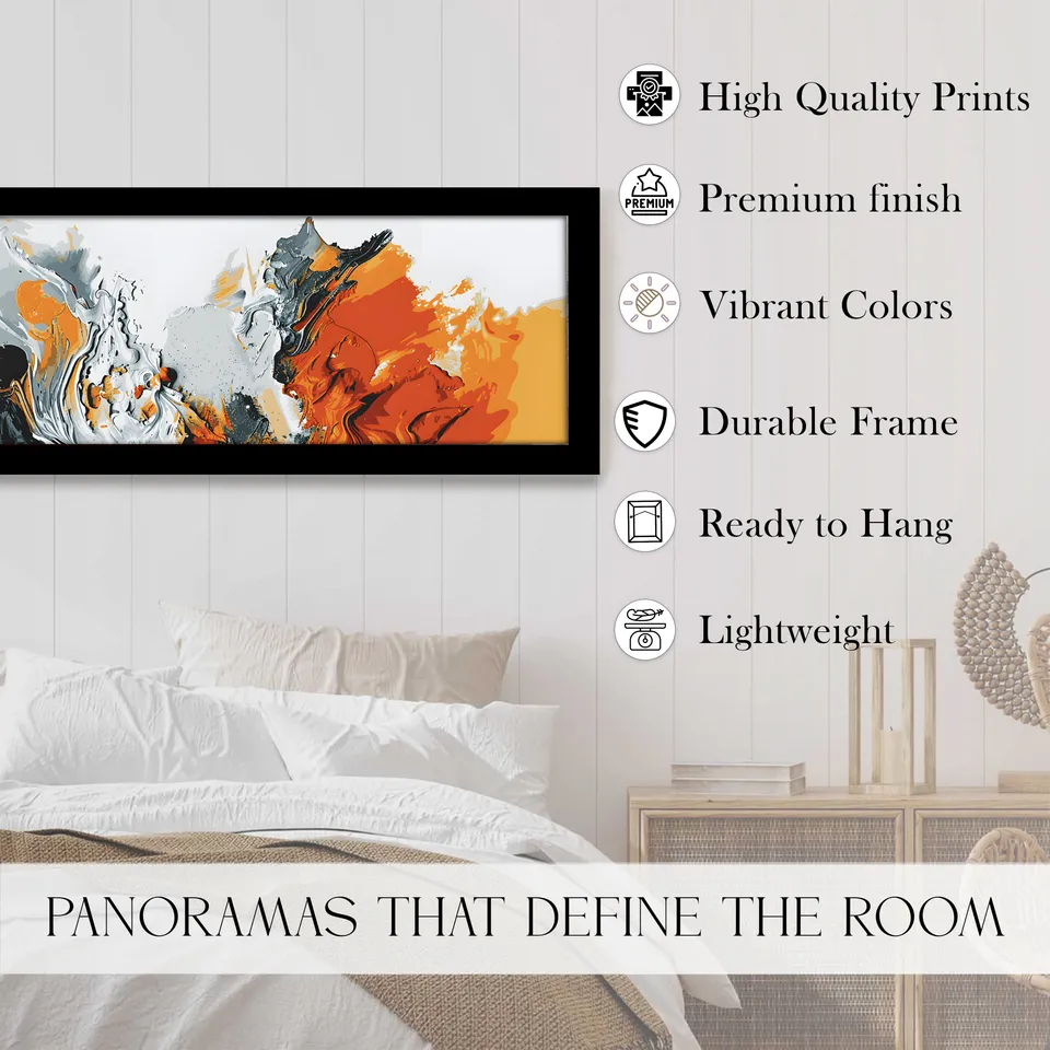 Aestrel Abstract Wall Art With Frame media 3