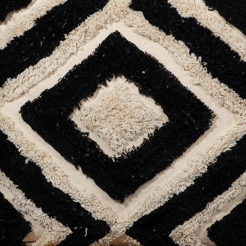 Tess Line Tufted Cushion Cover - Black media 5