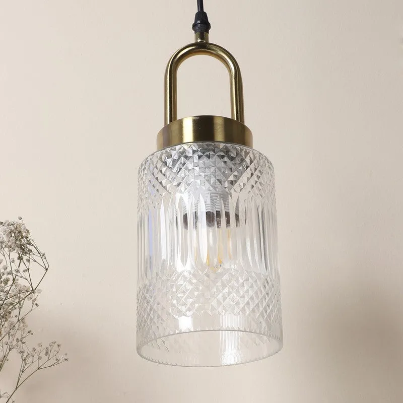 Beloria Elegant Glass Pendant Lamp media 5