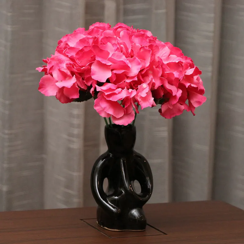 Fiora Artificial Hydrangea (Dark Pink) Set of Two media 1