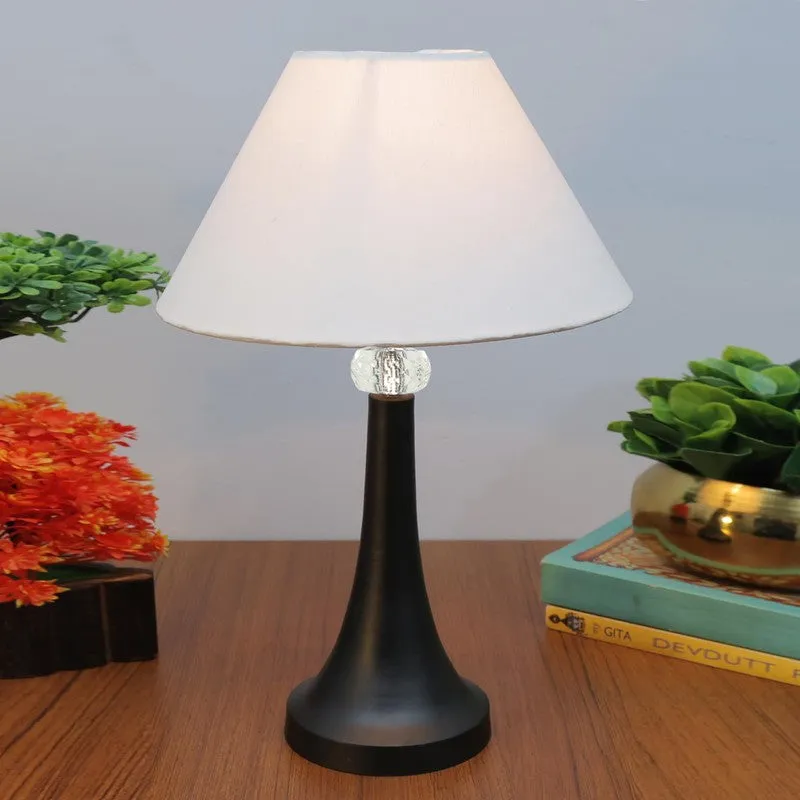 Knox Fabric Table Lamp - White,Black media 1