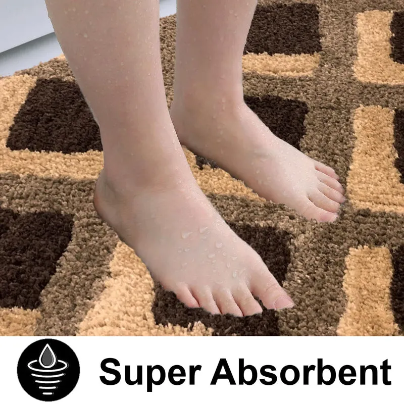 Soft Treads Microfiber Bath Mat - Brown media 5