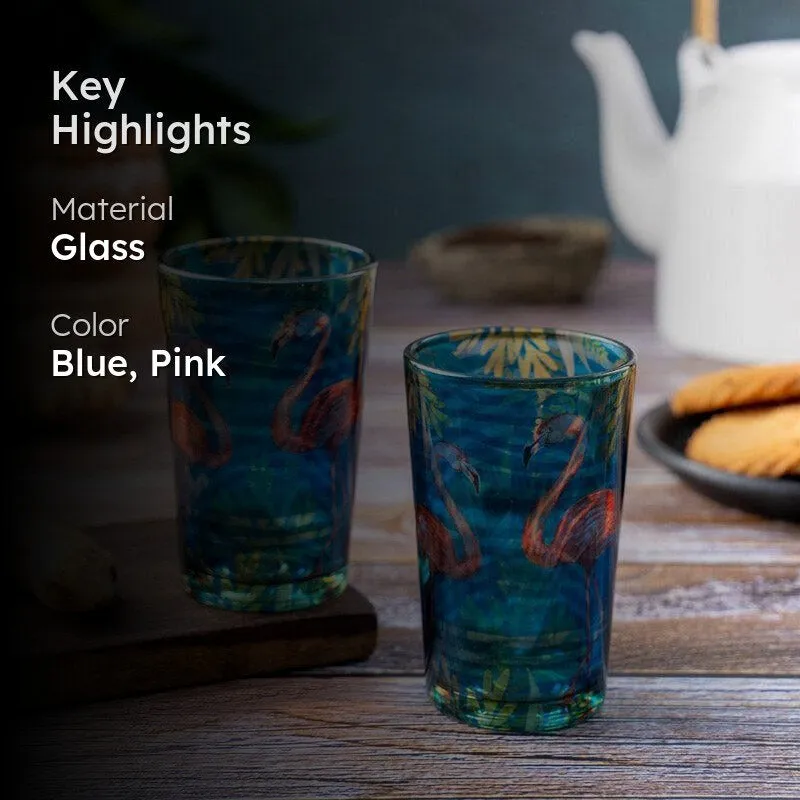 Flamingo Shore Chai Glass - Set Of Two media 2