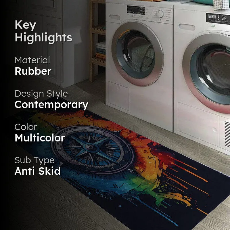 Tideora Anti Skid Rubber Runner Rug media 2