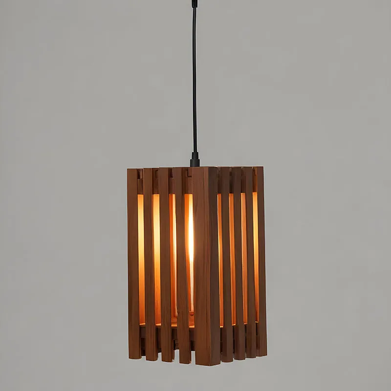 Kamari Single Wooden Ceiling Lamp media 5