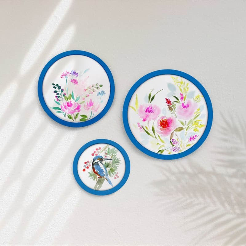 Flora Fisher Handpainted Wall Plate - Set Of Three