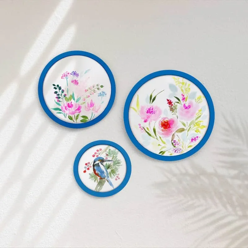 Flora Fisher Handpainted Wall Plate - Set Of Three media 1