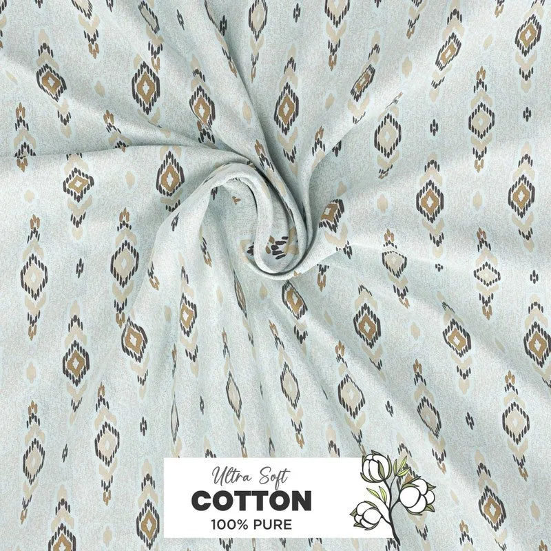 Deynor Cotton Bedsheet (Brown) - 144 TC media 5