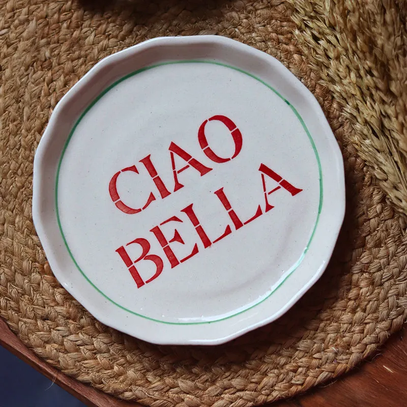 Ciao Bella Ceramic Quarter Plate - Set Of Two media 4