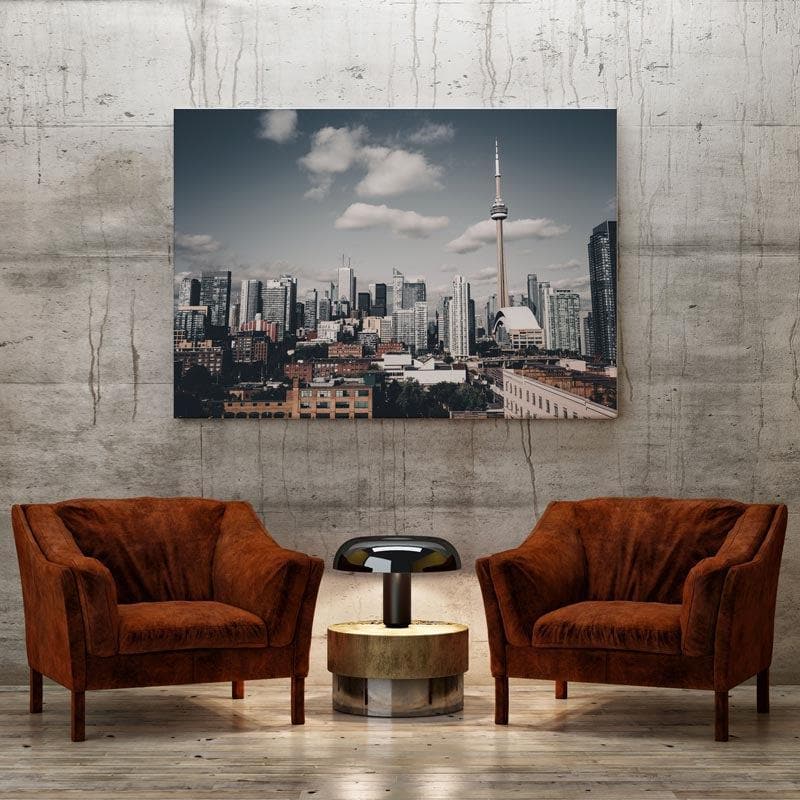 Toronto Skyline Splendor Canvas Wall Painting - Gallery Wrap