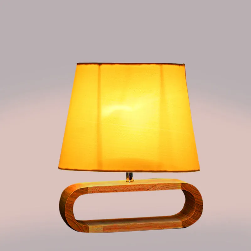 Cotin I Curve Cotton Table Lamp - Yellow,Brown media 4