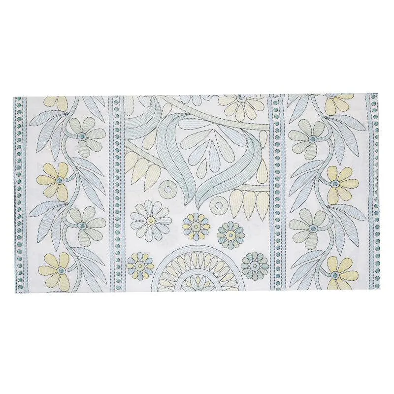 Madviya Floral Diwan Set (Blue) - Six Piece Set media 4