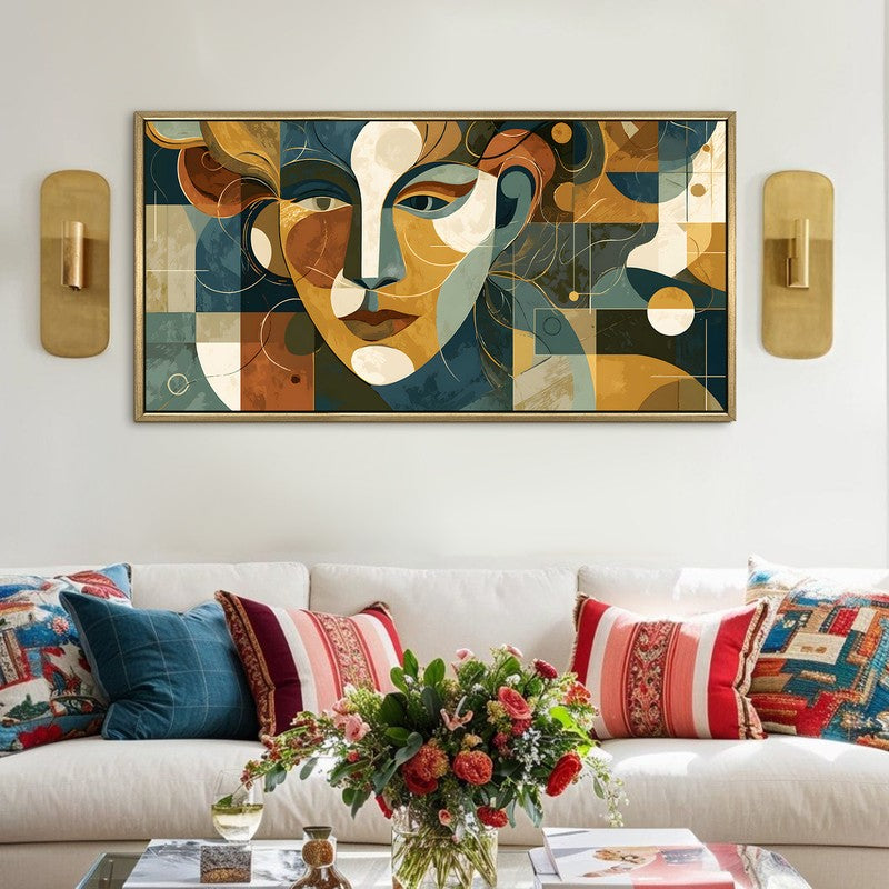Hidden Emotions Canvas Wall Painting With Frame