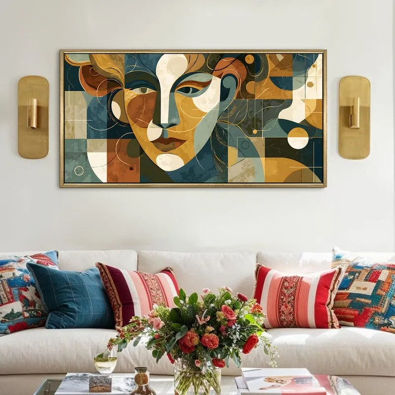 Hidden Emotions Canvas Wall Painting With Frame media 1
