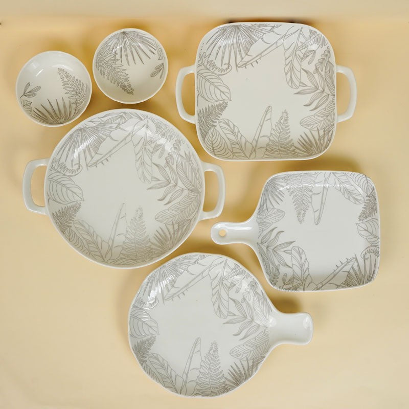 Celene Porcelain Serving Set - Six Piece Set media 8