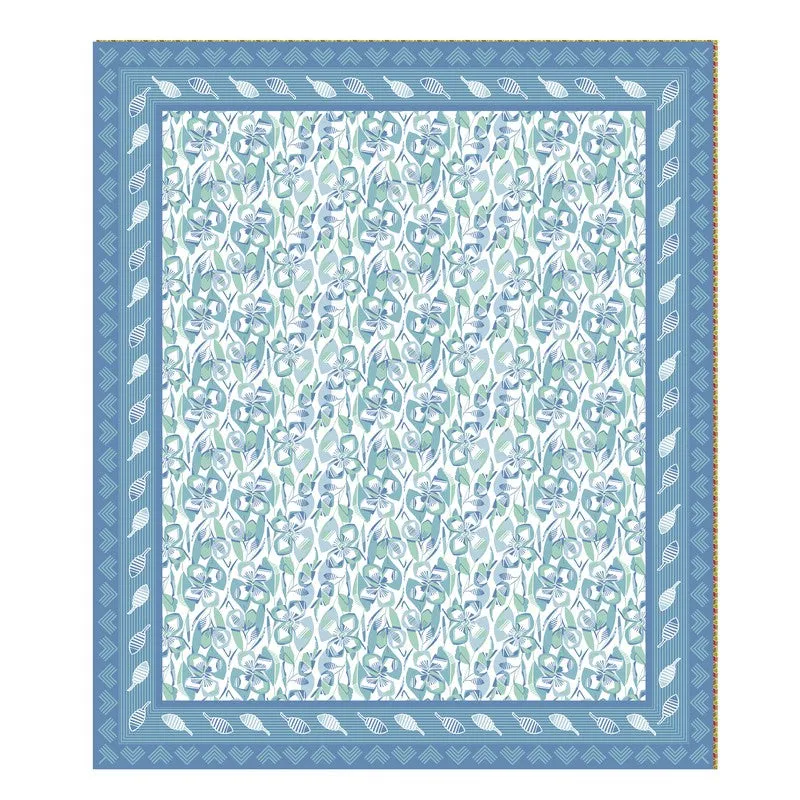 Royal Style Cotton Bedsheet (Blue,White) - 120 TC media 4