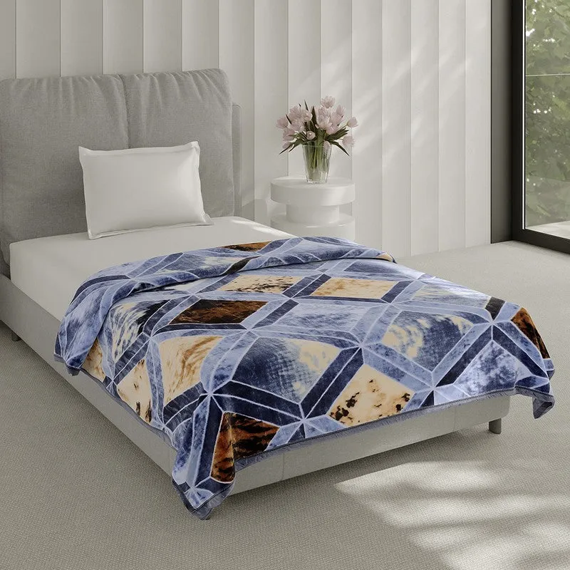 Monte Carlo Ocean Mirage Checked Blanket - 625 GSM media 1
