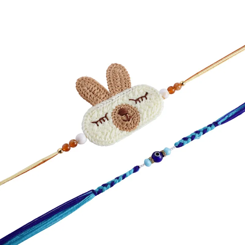 Bunny Rakhi with Roli Chawal - Three Piece Set media 7