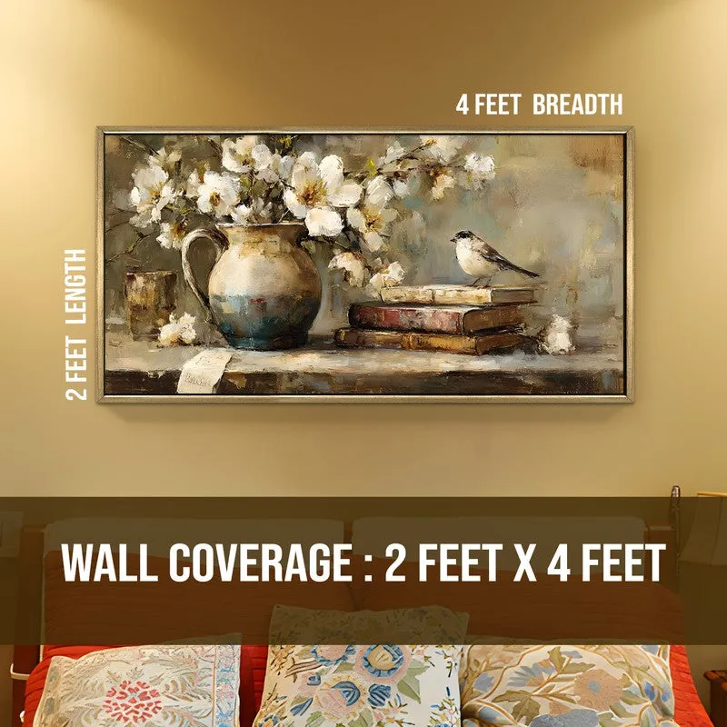 Brushwork Canvas Wall Painting With Frame media 8