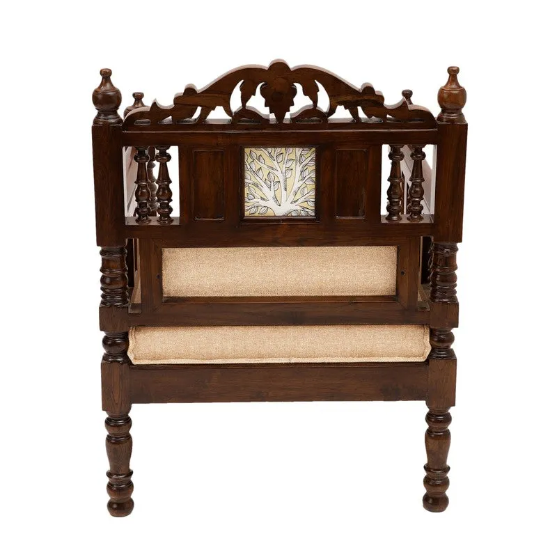 Sultan Teak Wood Accent Chair media 6