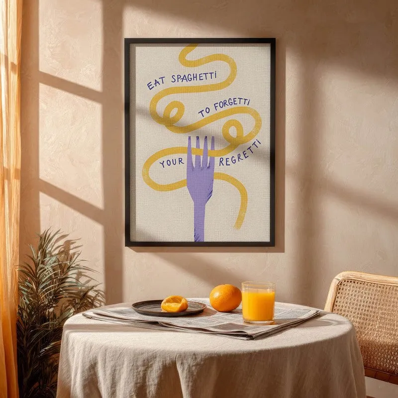 NoodleLoop Archival Canvas Wall Art - Black media 4