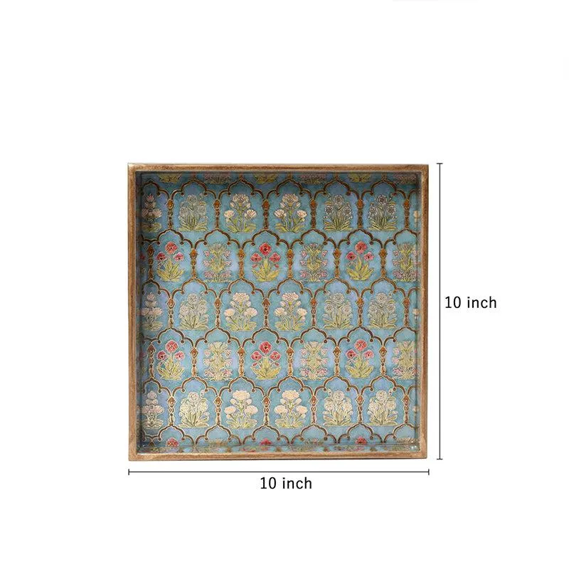Fleur Jharokha Luxe Serving Tray - Square media 6