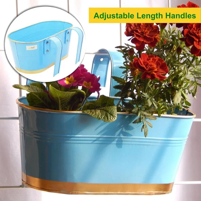 Norva Hanging Planter (Blue) - Set Of Three media 6