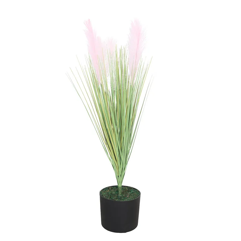 Whispering Botanicals Artificial Plant With Black Plastic Pot - Ligt Pink media 4