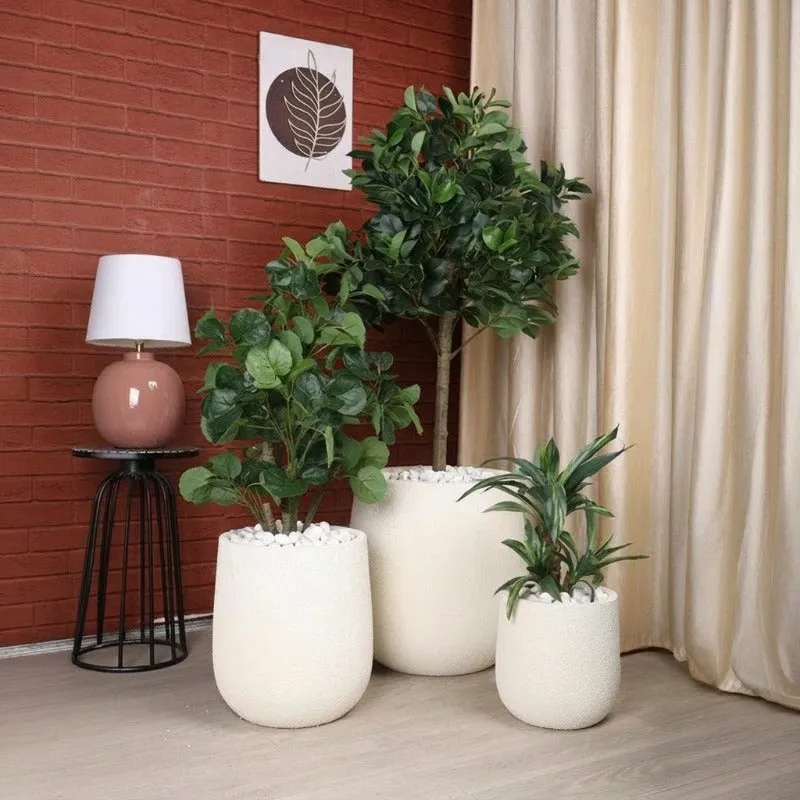 Olivra Floor Planter - White - 7