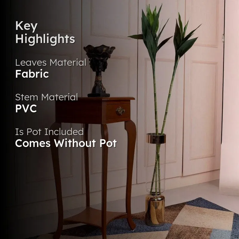 Artificial Straight Bamboo Stick Without Pot (4.4 Feet) - Set Of Three media 2