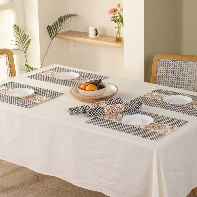 Tribal Touch Canvas Table Mats - Set Of Six
