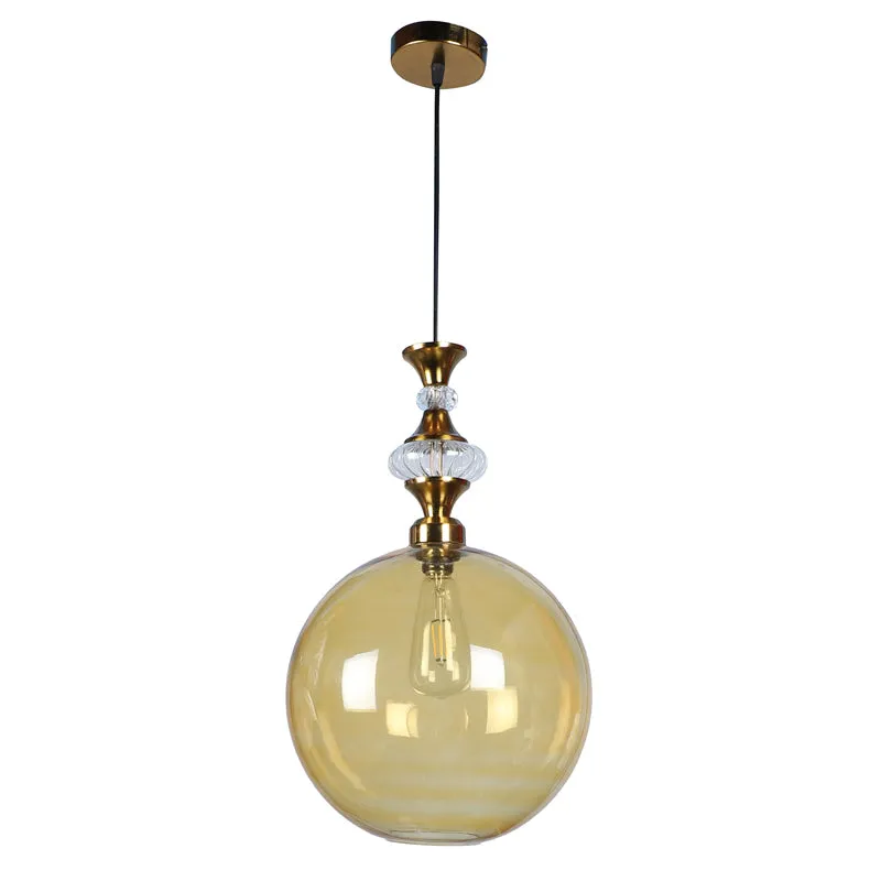 Orba Glass & Iron Ceiling Lamp media 4