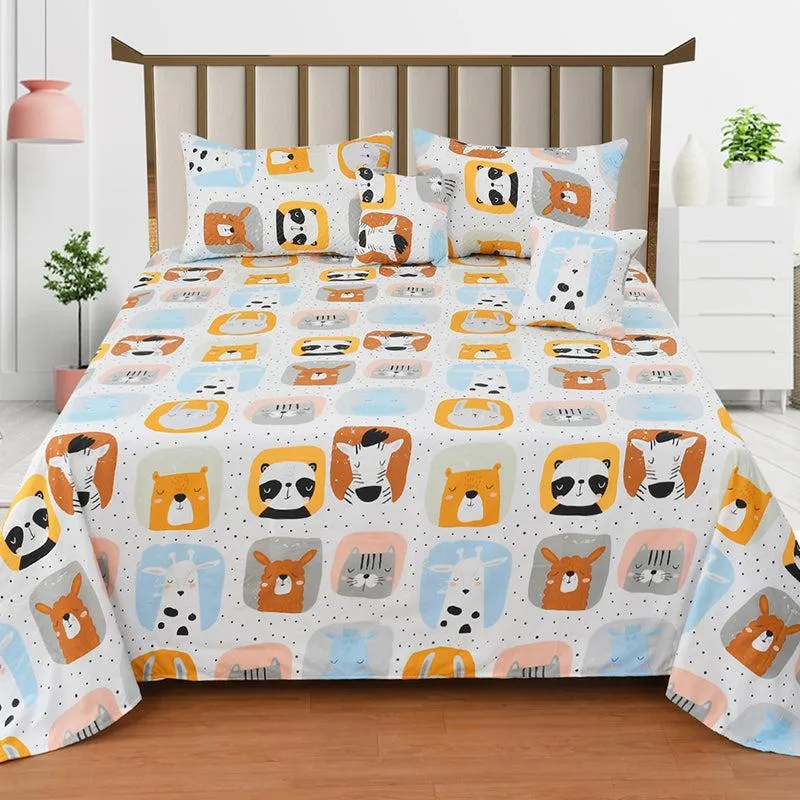 Funky Safari Kids Quilted Bedding Set - Five Piece Set media 1