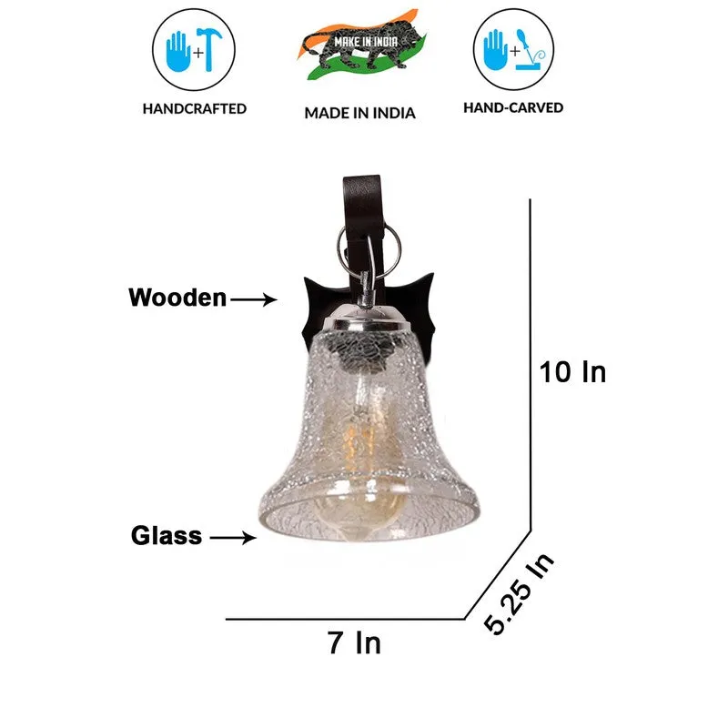 Lumi Crystal Arched Glass Wall Lamp media 9