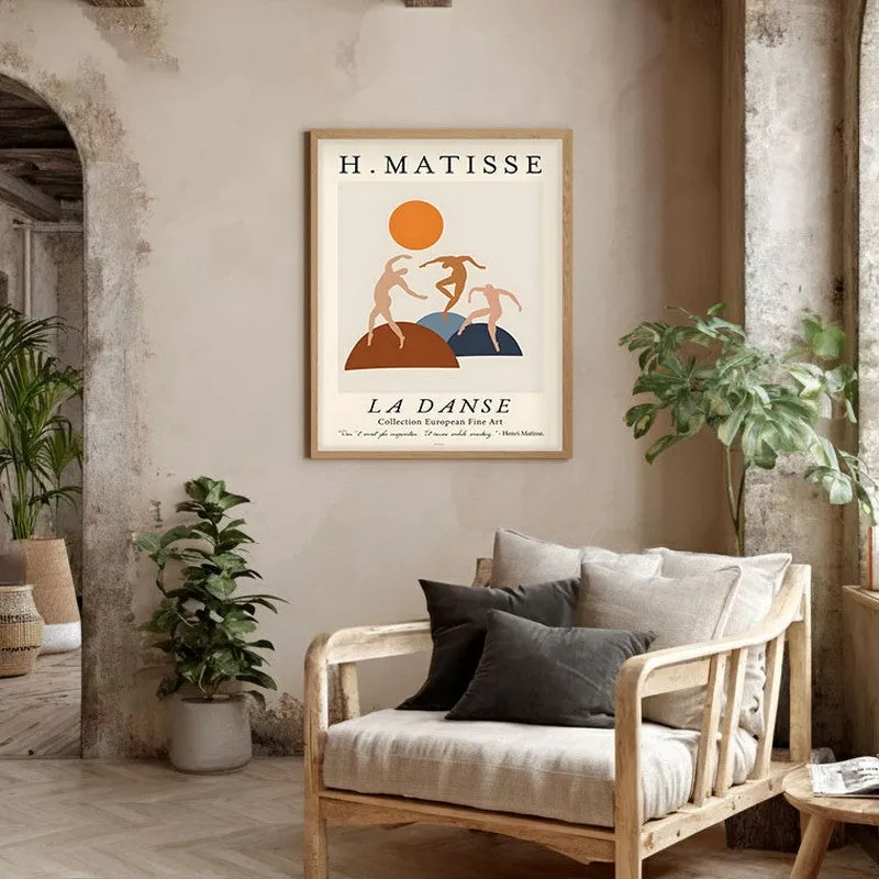 Joyful Motion Canvas Wall Painting With Brown Frame media 5