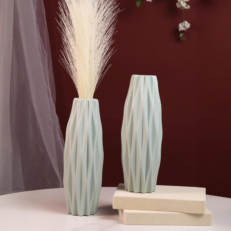 Sage Prism Vase - Set Of Two media 3