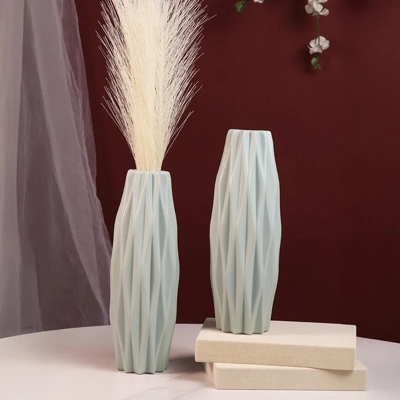 Sage Prism Vase - Set Of Two media 3