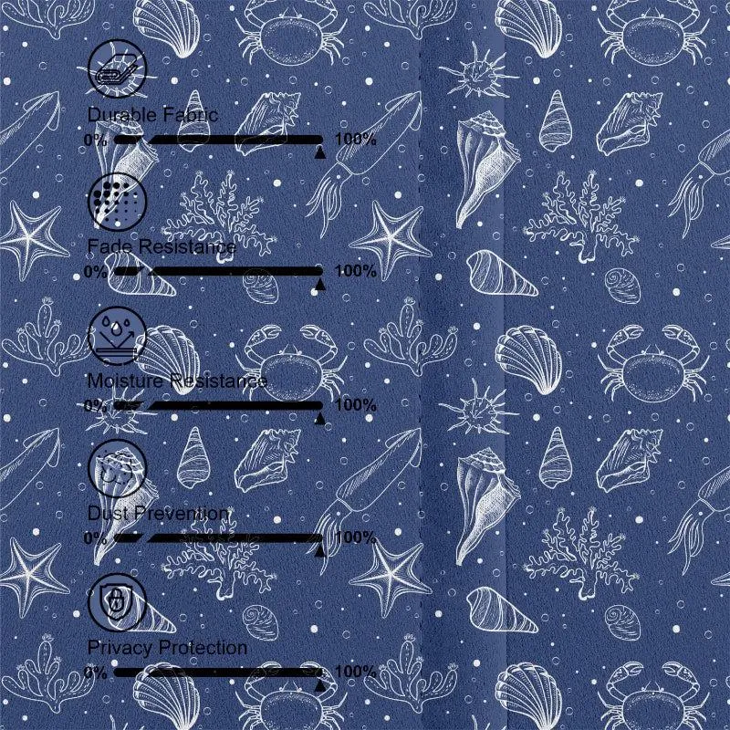 Sea Side Double Pinch Pleat Medium Width Curtain media 6