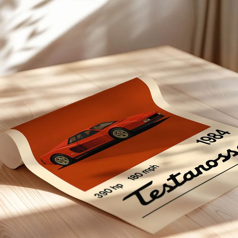 Testarossa Legend Wall Poster media 5